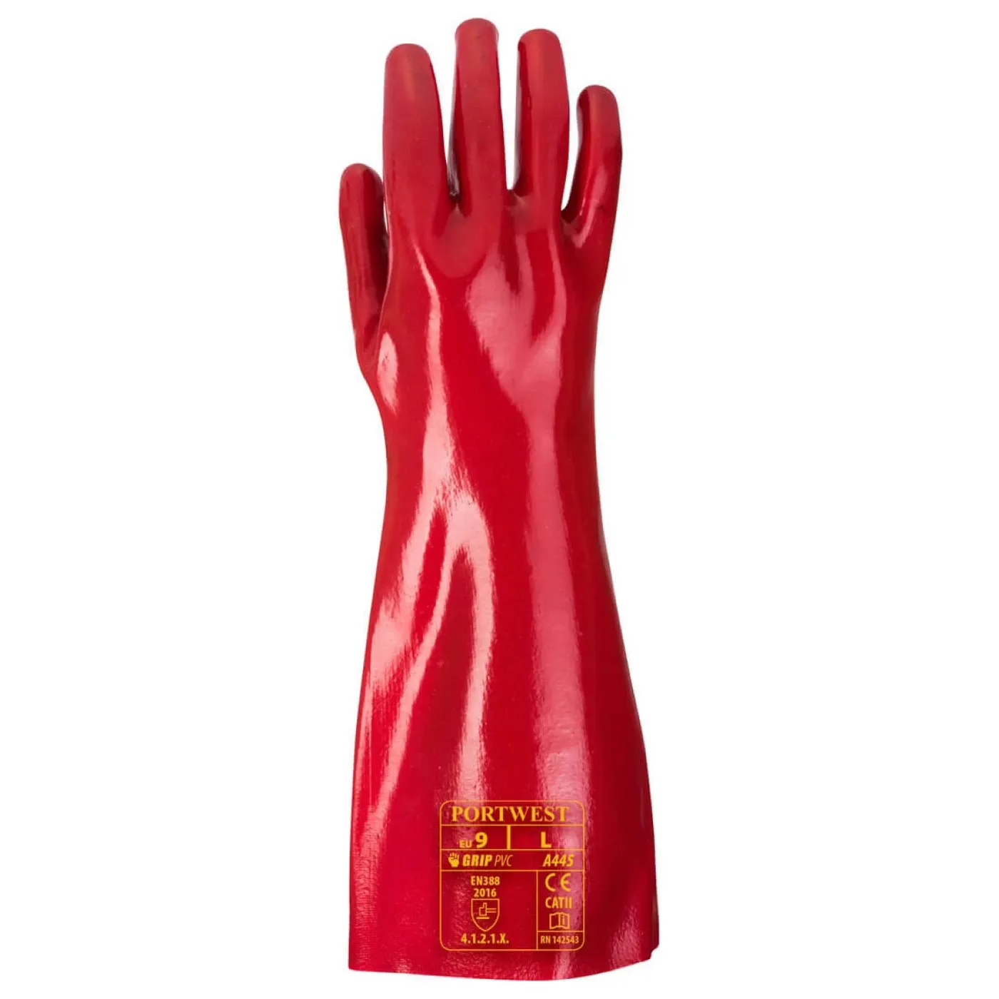 A445 - Mănuși din PVC 45 cm / Portwest / Mănuși de protecție chimică