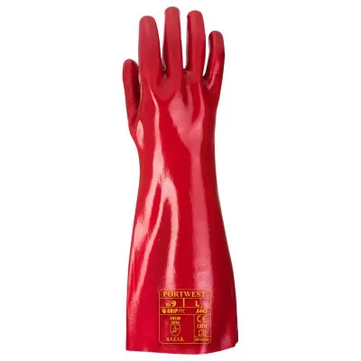 A445 - Mănuși din PVC 45 cm / Portwest / Mănuși de protecție chimică