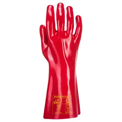 A435 - Mănuși din PVC 35 cm / Portwest / Mănuși de protecție chimică