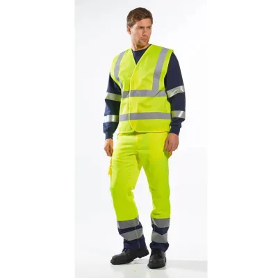 C470 - Vestă HiVis Two Band & Brace / Portwest / Veste de lucru și de semnalizare