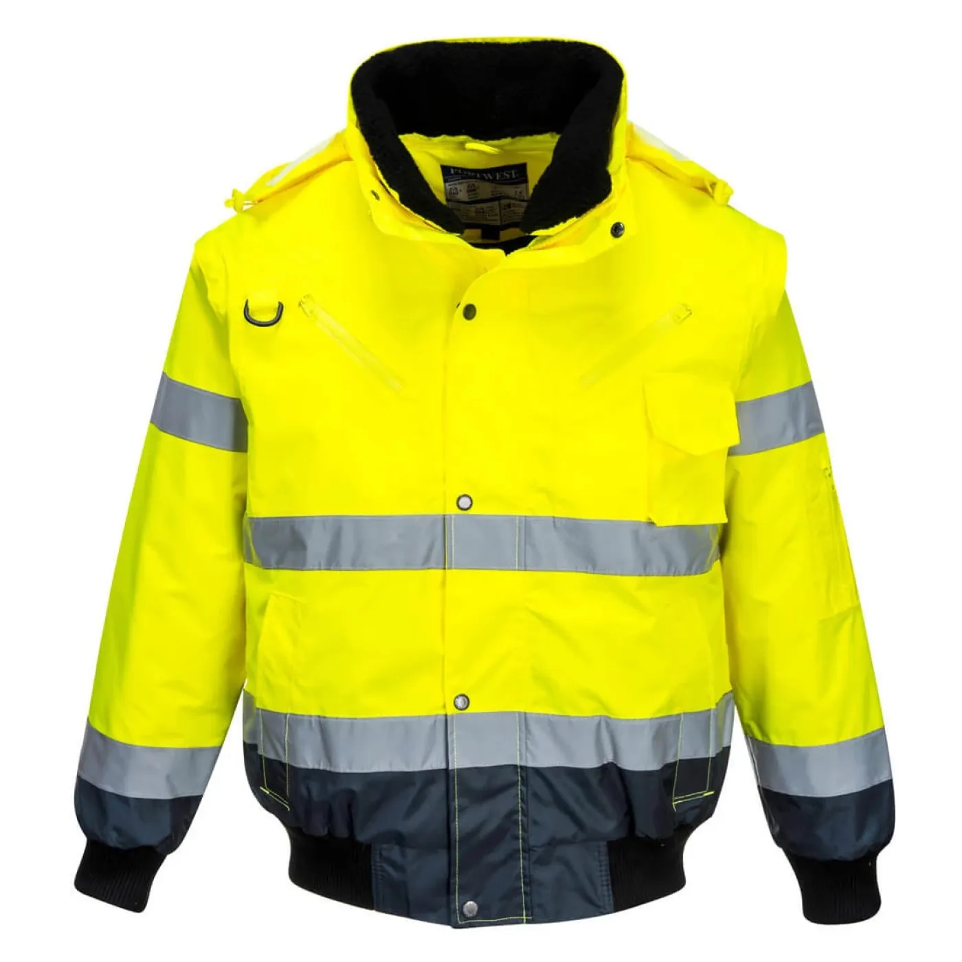 C465 - Jachetă HiVis Contrast Bomber 3-in-1 / Portwest / Jachete și geci