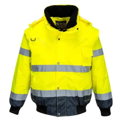 C465 - Jachetă HiVis Contrast Bomber 3-in-1 / Portwest / Jachete și geci