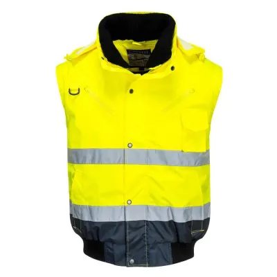C465 - Jachetă HiVis Contrast Bomber 3-in-1 / Portwest / Jachete și geci