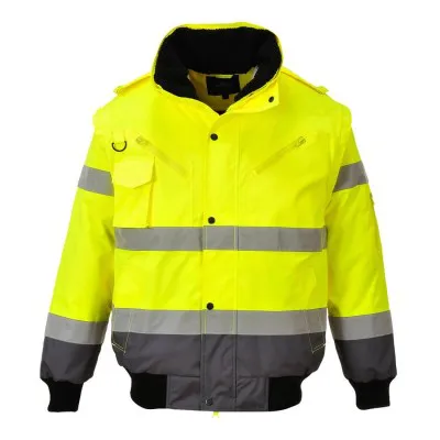C465 - Jachetă HiVis Contrast Bomber 3-in-1 / Portwest / Jachete și geci