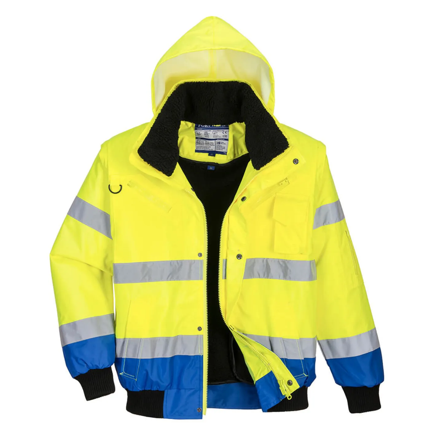 C465 - Jachetă HiVis Contrast Bomber 3-in-1 / Portwest / Jachete și geci