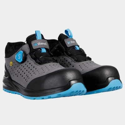 Pantofi de protecție JETT S1PS ESD GRI/ALBASTRU / Stenso / Încălțăminte de protecție S1PS