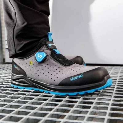 Pantofi de protecție JETT S1PS ESD GRI/ALBASTRU / Stenso / Încălțăminte de protecție S1PS