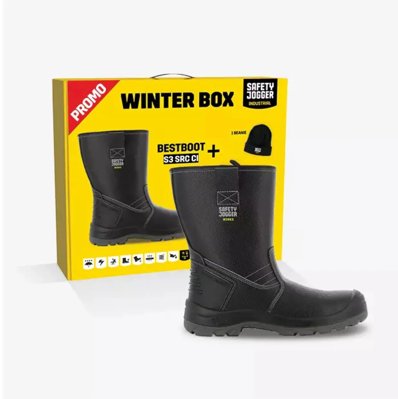 Pachet promo WINTER BOX BESTBOOT S3 CI SRC / Safety Jogger / Cizme de protecție și de lucru