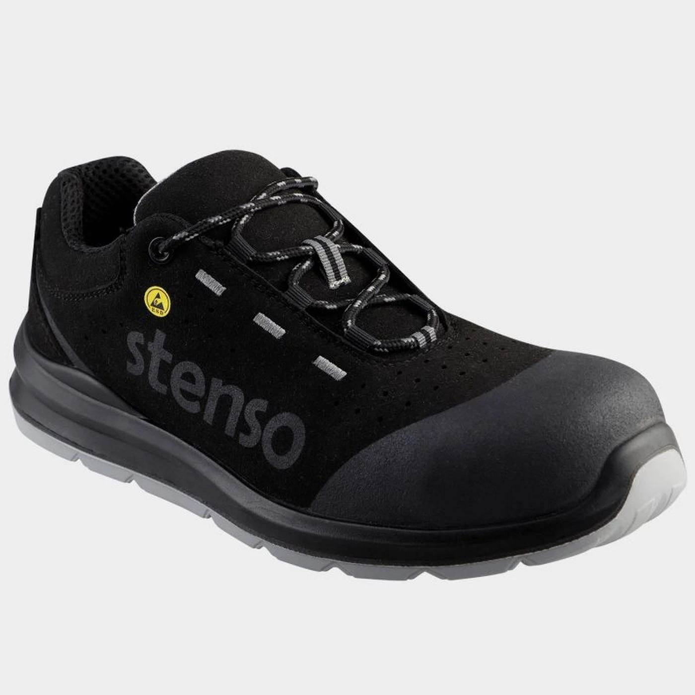 Pantofi de protecție JETT BLACK LOW MF S1PL MF ESD / Stenso / Încălțăminte de protecție S1PL