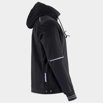 Jachetă de lucru REVOLT 4STRETCH NEGRU/NEGRU/GRI / Stenso / Jachete și geci