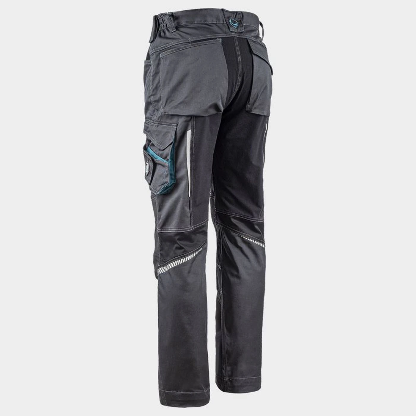 Pantaloni de lucru REVOLT 4STRETCH GREY/BLACK/PETROL / Stenso / Pantaloni, salopete, colanți