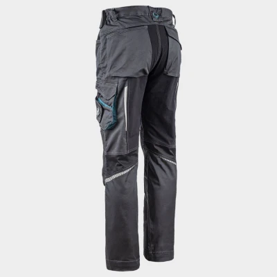 Pantaloni de lucru REVOLT 4STRETCH GREY/BLACK/PETROL / Stenso / Pantaloni, salopete, colanți