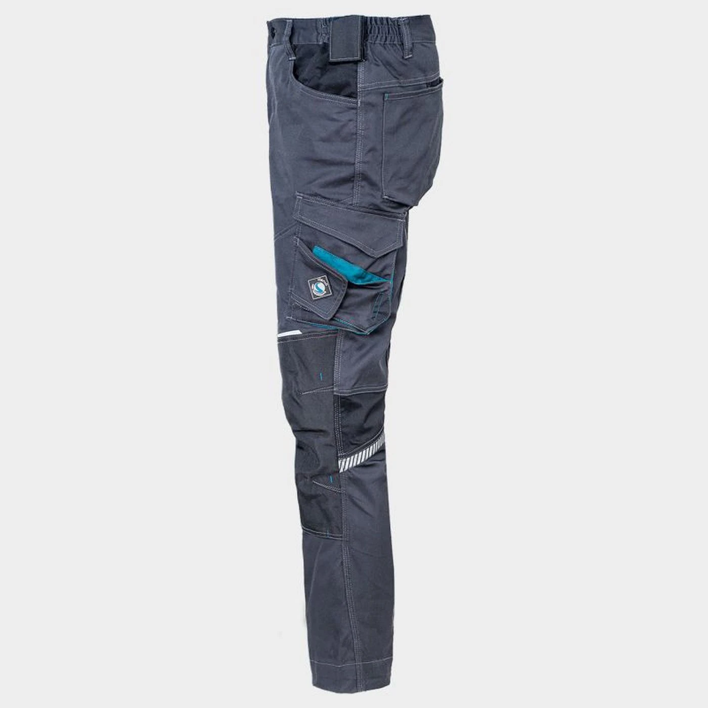 Pantaloni de lucru REVOLT 4STRETCH GREY/BLACK/PETROL / Stenso / Pantaloni, salopete, colanți