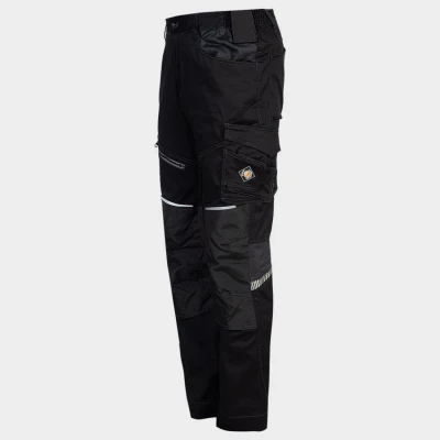 Pantaloni de lucru REVOLT 4STRETCH NEGRU/GRI ÎNCHIS/GRI / Stenso / Pantaloni, salopete, colanți