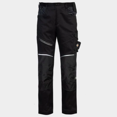 Pantaloni de lucru REVOLT 4STRETCH NEGRU/GRI ÎNCHIS/GRI / Stenso / Pantaloni, salopete, colanți
