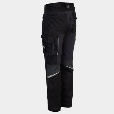 Pantaloni de lucru REVOLT 4STRETCH NEGRU/GRI ÎNCHIS/GRI / Stenso / Pantaloni, salopete, colanți