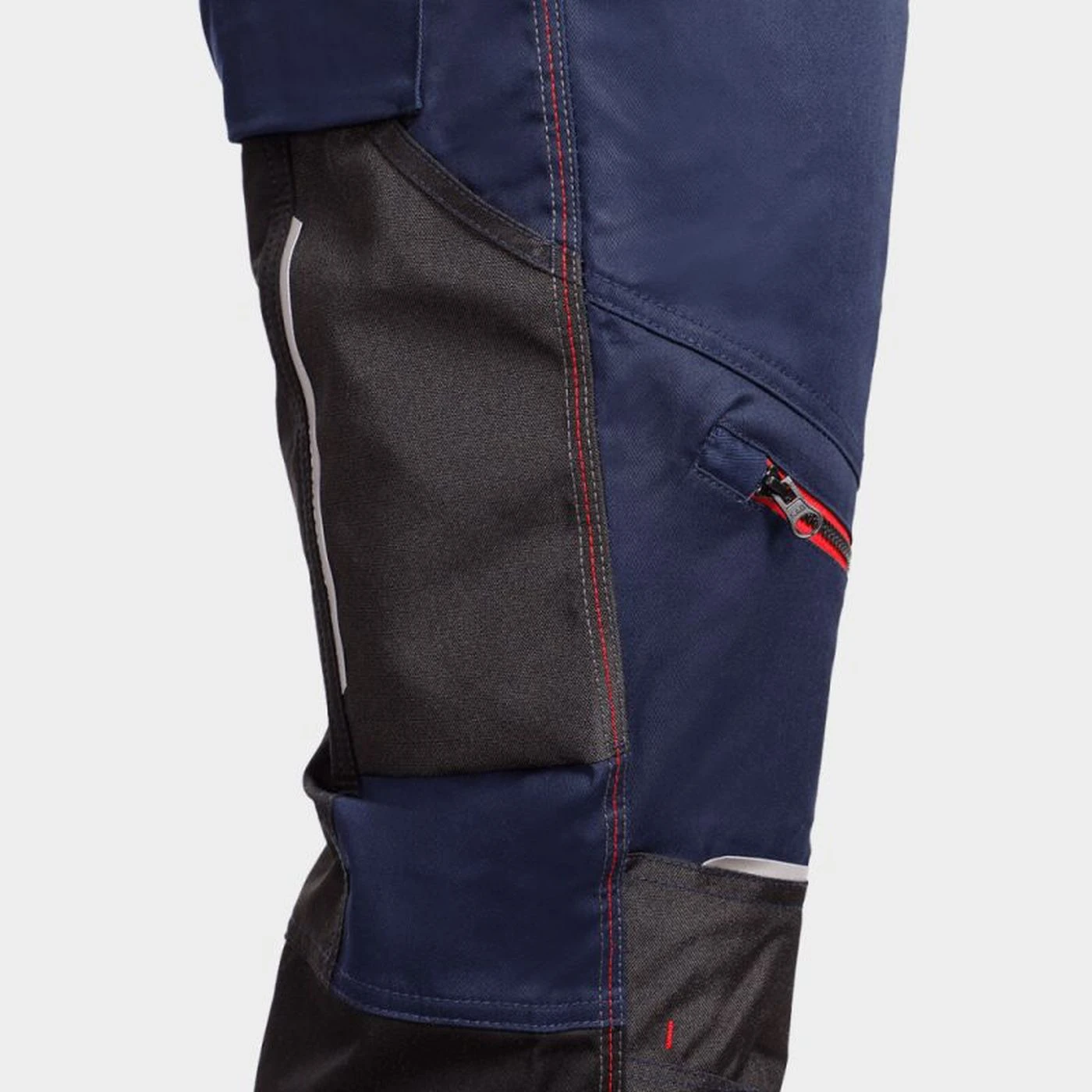 Salopetă de lucru REVOLT 4STRETCH DARK BLUE/BLACK/RED / Stenso / Pantaloni, salopete, colanți