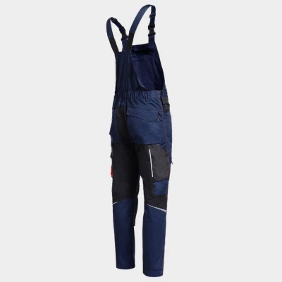 Salopetă de lucru REVOLT 4STRETCH DARK BLUE/BLACK/RED / Stenso / Pantaloni, salopete, colanți