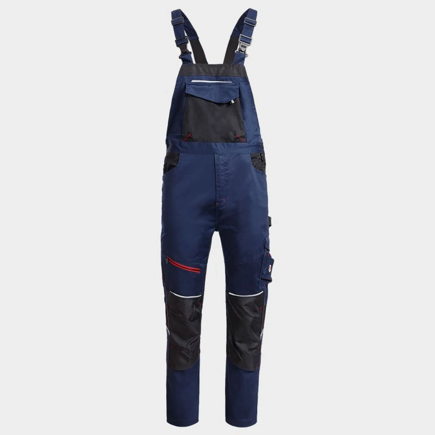 Salopetă de lucru REVOLT 4STRETCH DARK BLUE/BLACK/RED / Stenso / Pantaloni, salopete, colanți
