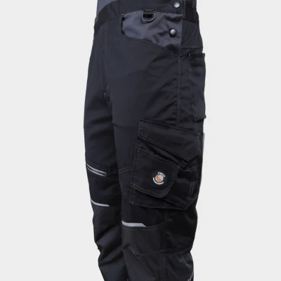 Salopetă de lucru REVOLT 4STRETCH NEGRU/GRI ÎNCHIS/GRI / Stenso / Pantaloni, salopete, colanți