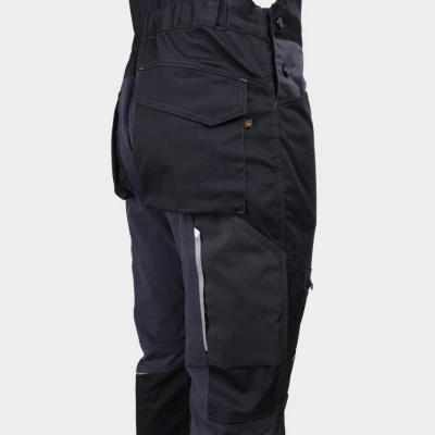 Salopetă de lucru REVOLT 4STRETCH NEGRU/GRI ÎNCHIS/GRI / Stenso / Pantaloni, salopete, colanți