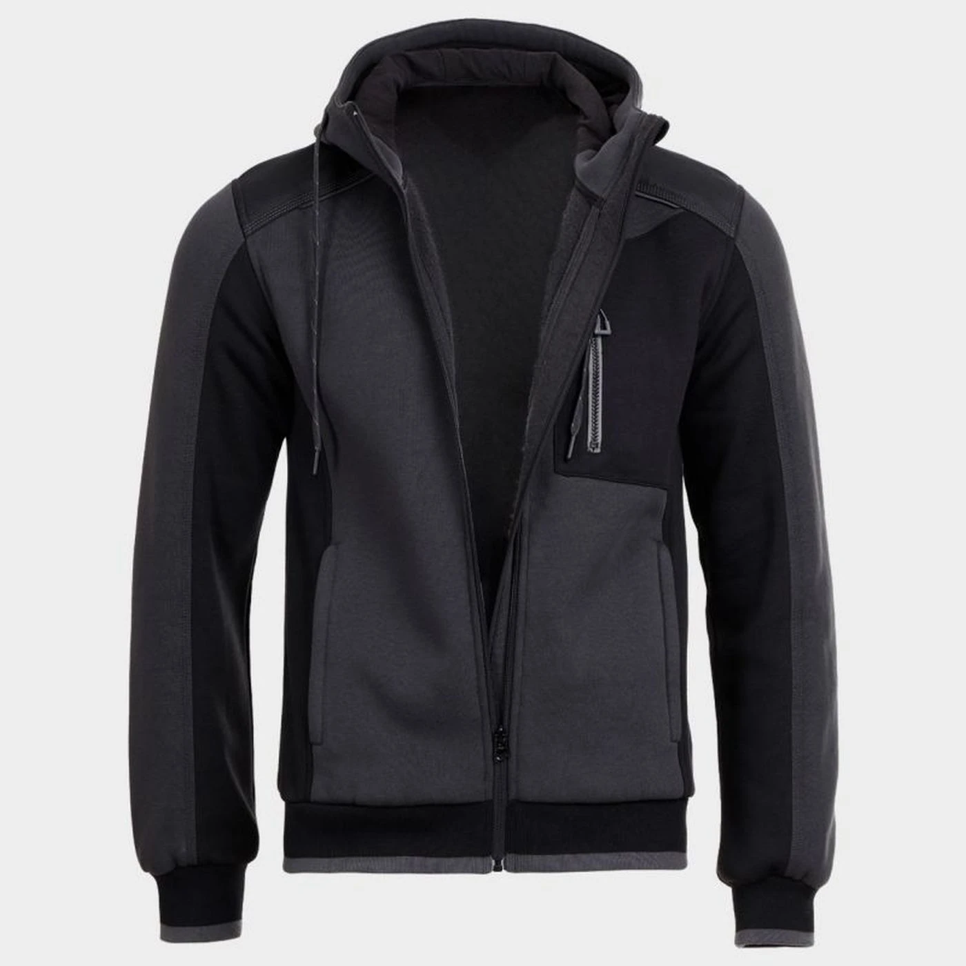 Hanorac REVOLT GRI/NEGRU / Stenso / Hanorace, bluze softshell, polar și fleece