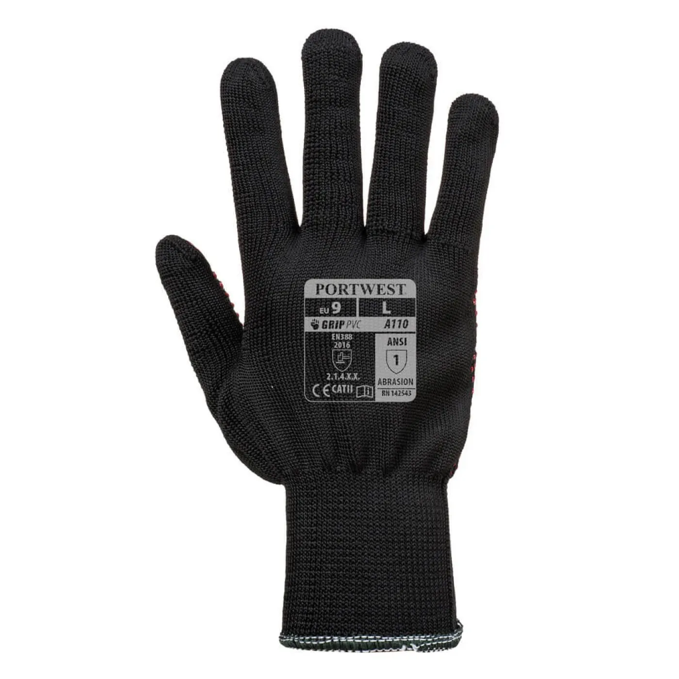 A110 - Mănuși Nylon Polka Dot / Portwest / Mănuși de protecție din material textil impregnate