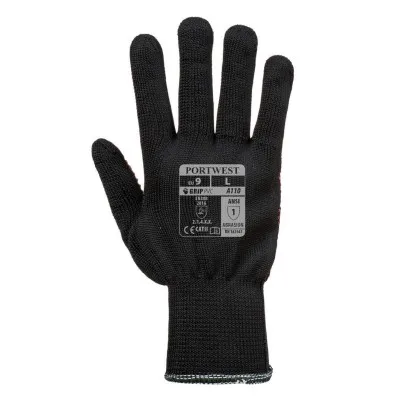 A110 - Mănuși Nylon Polka Dot / Portwest / Mănuși de protecție din material textil impregnate