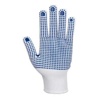 A110 - Mănuși Nylon Polka Dot / Portwest / Mănuși de protecție din material textil impregnate