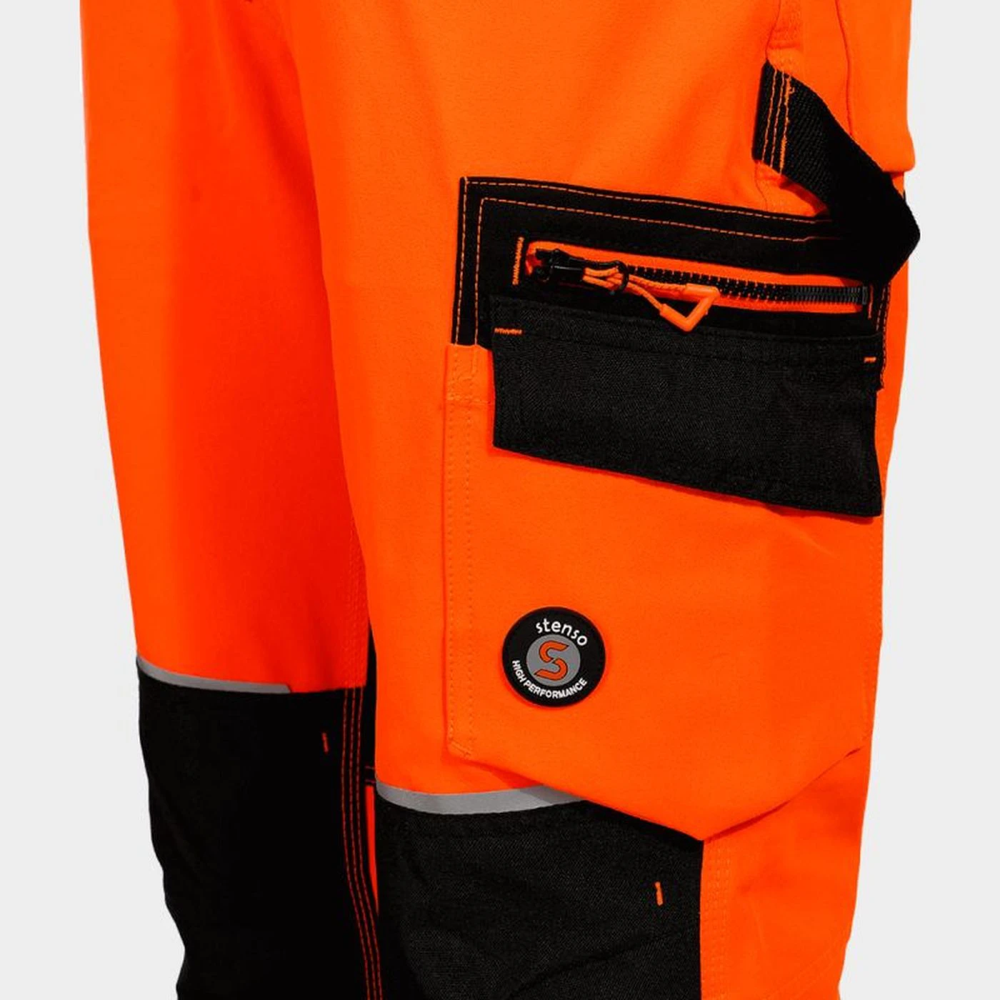 Pantaloni de lucru REVOLT HV 4STRETCH ORANGE / Stenso / Pantaloni, salopete, colanți