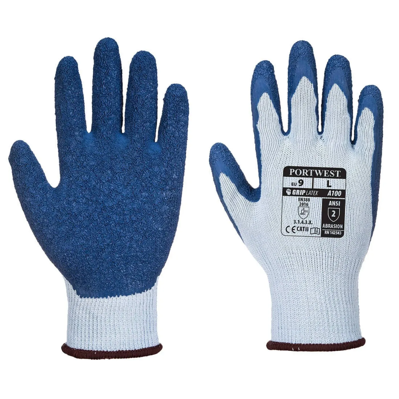 A100 - Mănuși Grip / Portwest / Mănuși de protecție din material textil impregnate