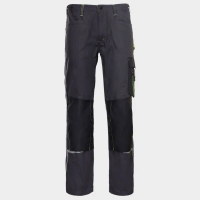 Pantalon de lucru PRISMA GRI/VERDE / Stenso / Pantaloni, salopete, colanți