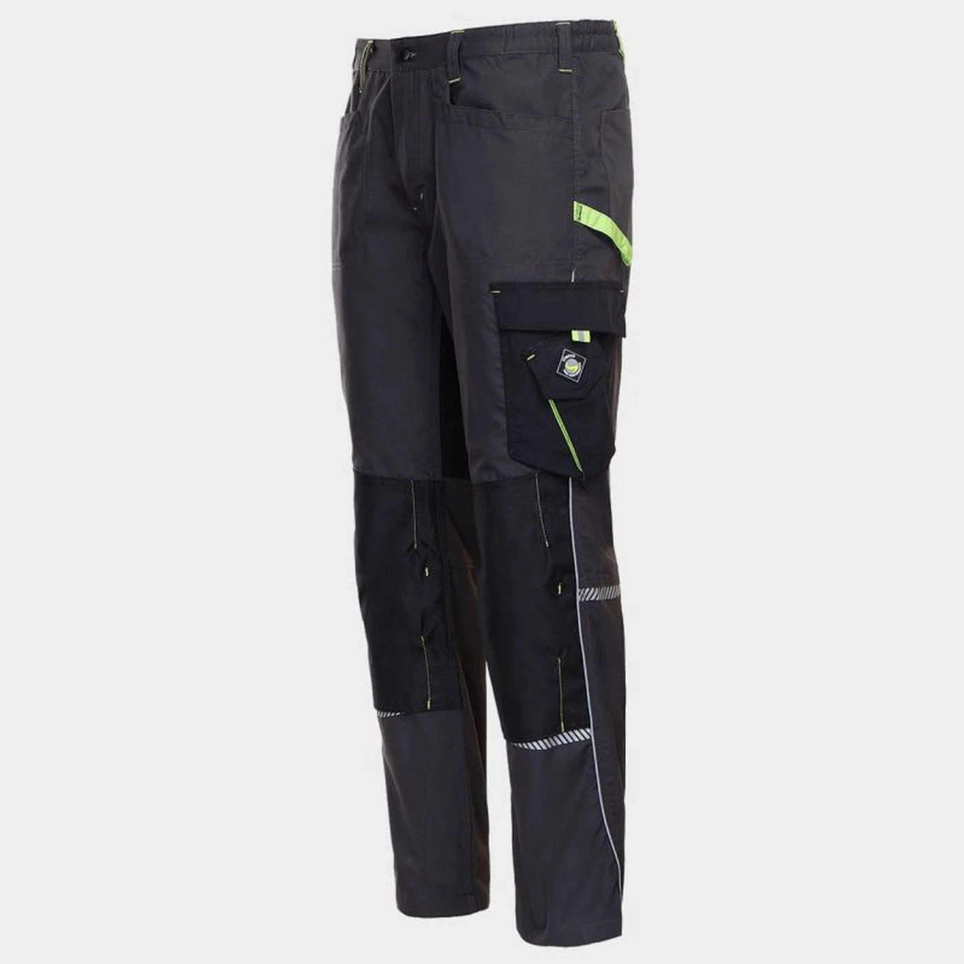 Pantalon de lucru PRISMA GRI/VERDE / Stenso / Pantaloni, salopete, colanți