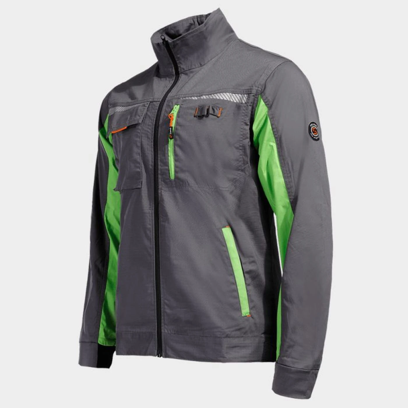 Jachetă de lucru PRISMA LIGHT STRETCH GRI/VERDE / Stenso / Jachete și geci
