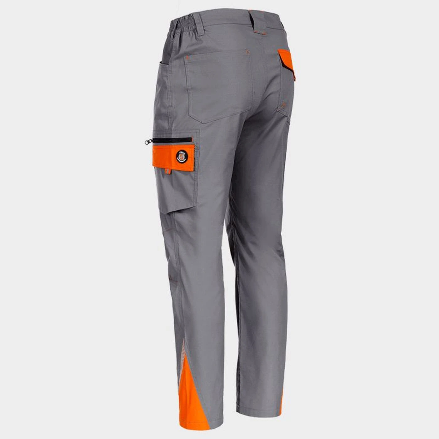 Pantaloni de lucru PRISMA LIGHT STRETCH GRI/PORTOCALIU / Stenso / Pantaloni, salopete, colanți