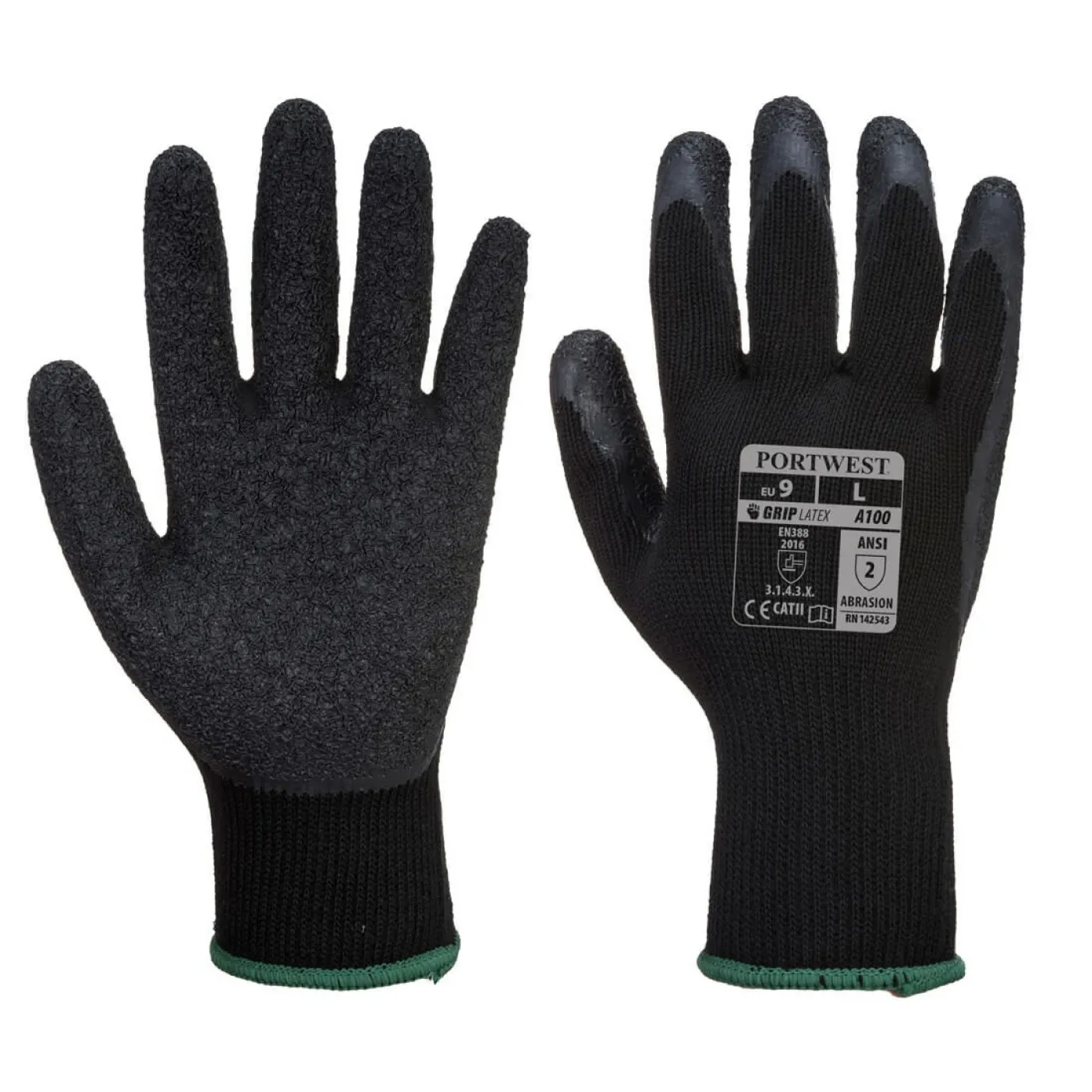 A100 - Mănuși Grip / Portwest / Mănuși de protecție din material textil impregnate