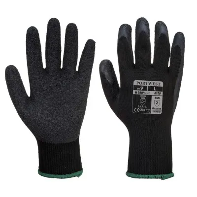 A100 - Mănuși Grip / Portwest / Mănuși de protecție din material textil impregnate