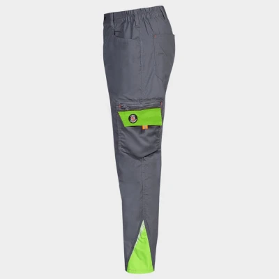 Pantaloni de lucru PRISMA LIGHT STRETCH GRI/VERDE / Stenso / Pantaloni, salopete, colanți