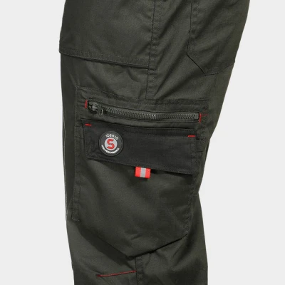 Salopetă de lucru PRISMA LIGHT STRETCH KAKI/NEGRU / Stenso / Pantaloni, salopete, colanți