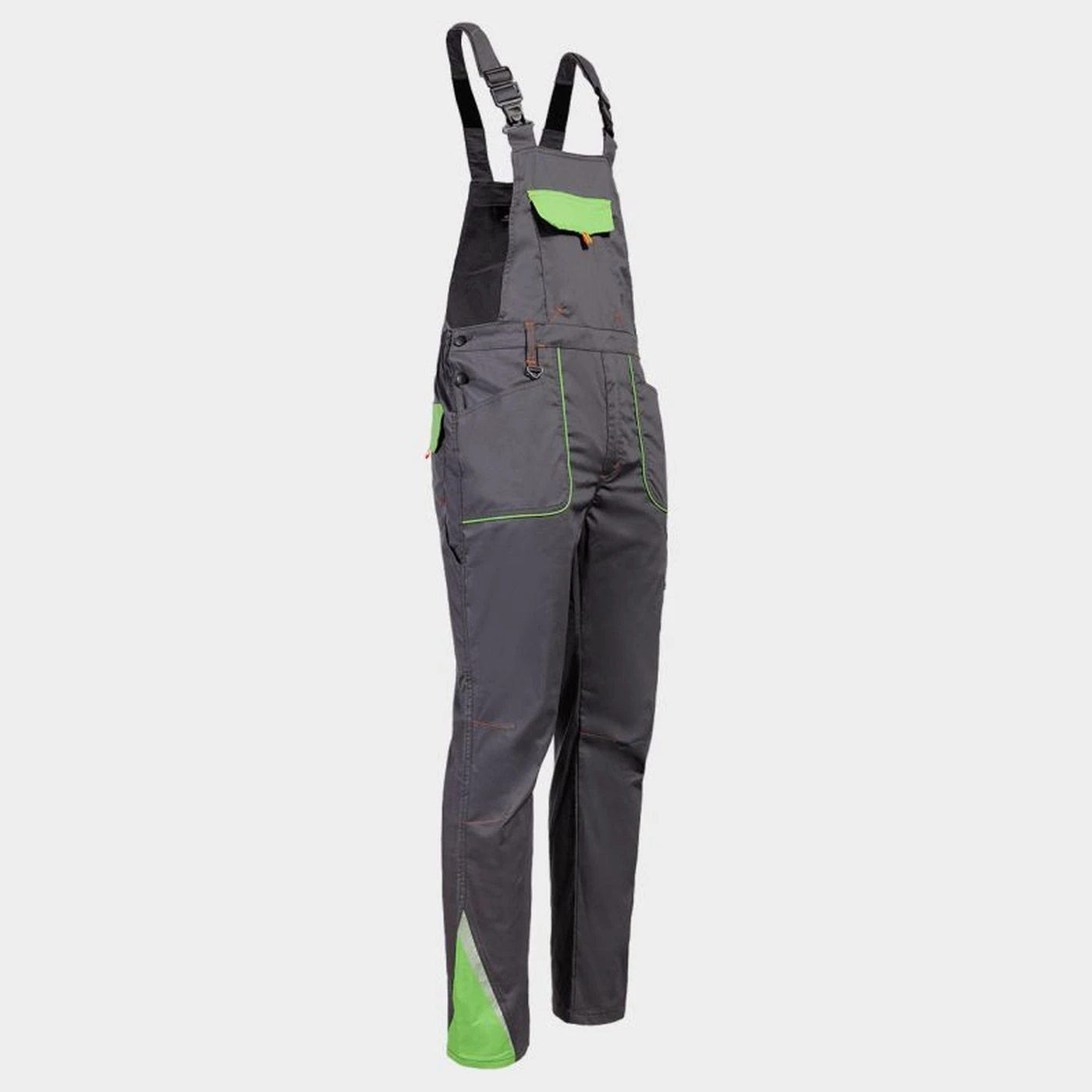 Salopetă de lucru PRISMA LIGHT STRETCH GRI/VERDE / Stenso / Pantaloni, salopete, colanți