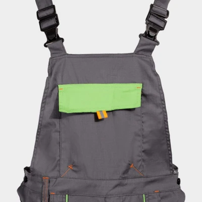 Salopetă de lucru PRISMA LIGHT STRETCH GRI/VERDE / Stenso / Pantaloni, salopete, colanți