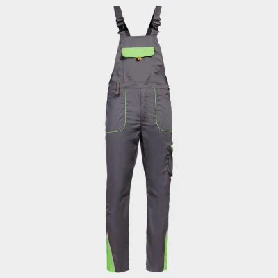 Salopetă de lucru PRISMA LIGHT STRETCH GRI/VERDE / Stenso / Pantaloni, salopete, colanți