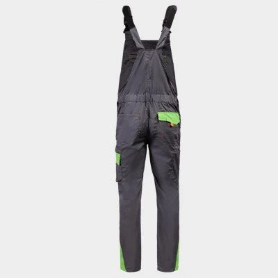 Salopetă de lucru PRISMA LIGHT STRETCH GRI/VERDE / Stenso / Pantaloni, salopete, colanți
