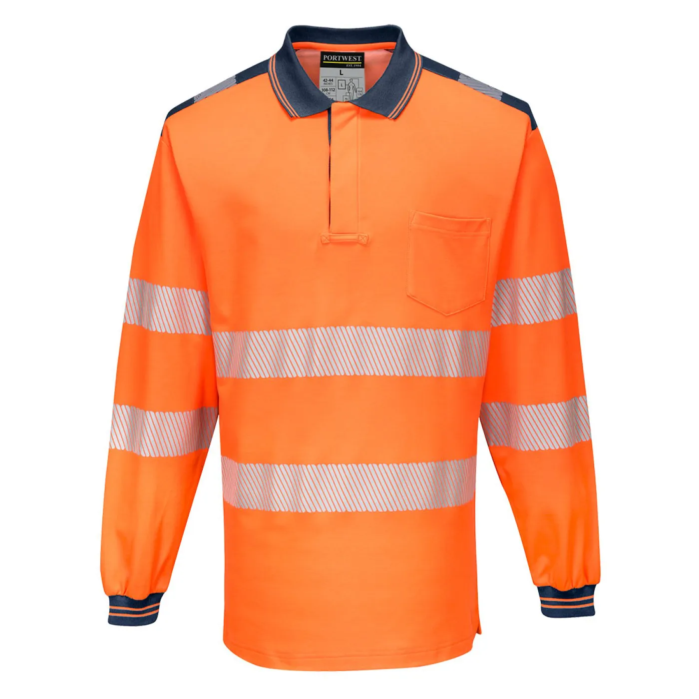 T184 - Tricou Polo PW3 Hi-Vis L/S / Portwest / Tricouri, bluze, cămăși