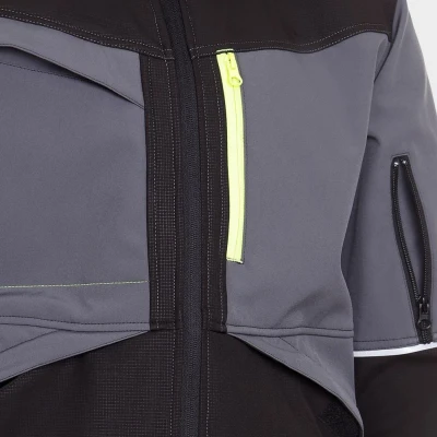 Jachetă softshell PRISMA SOFTSHELL 2.0 NEGRU/GRI / Stenso / Jachete și geci