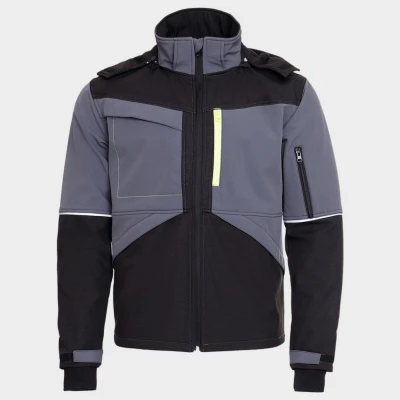 Jachetă softshell PRISMA SOFTSHELL 2.0 NEGRU/GRI / Stenso / Jachete și geci