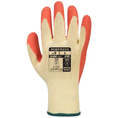 A100 - Mănuși Grip / Portwest / Mănuși de protecție din material textil impregnate