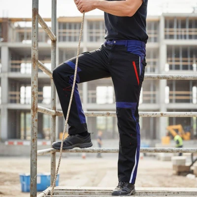 Pantaloni de lucru PRISMA SOFTSHELL 2.0 ALBASTRU NEGRU/ÎNCHIS / Stenso / Pantaloni, salopete, colanți