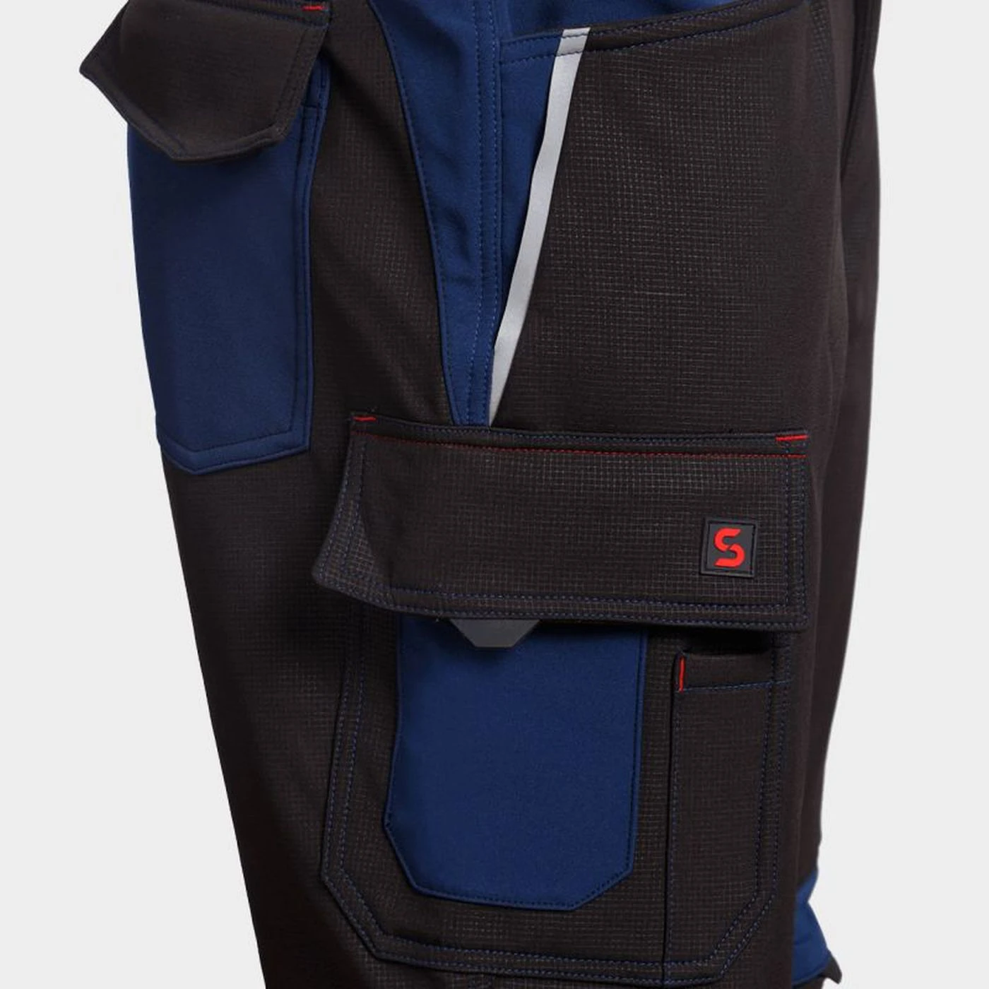 Pantaloni de lucru PRISMA SOFTSHELL 2.0 ALBASTRU NEGRU/ÎNCHIS / Stenso / Pantaloni, salopete, colanți