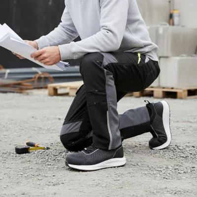 Pantaloni de lucru PRISMA SOFTSHELL 2.0 NEGRU/GRI / Stenso / Pantaloni, salopete, colanți